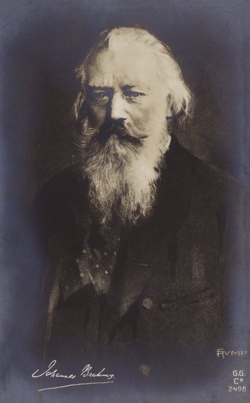 Johannes Brahms , německý skladatel a pianista (1833-1897) od German School
