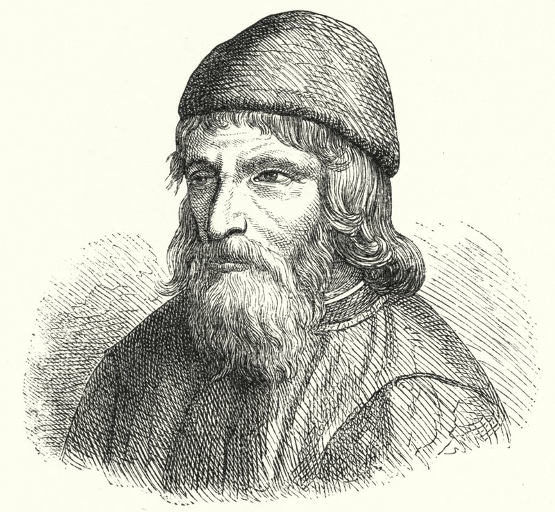 Johannes Trithemius, německý benediktinský opat a polyhistor (rytina) od German School