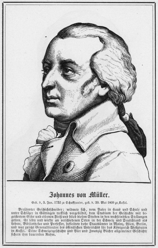 Johannes von Muller (rytina) od German School