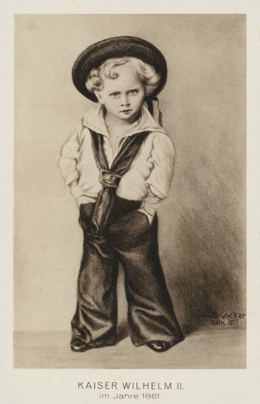 Německý císař Wilhelm II jako malé dítě od German School