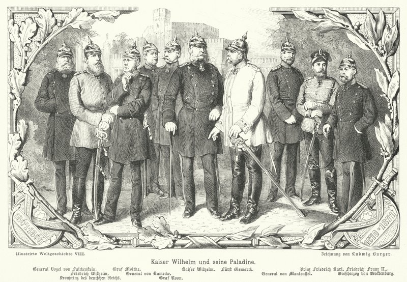 Kaiser Wilhelm II a jeho paladinové od German School