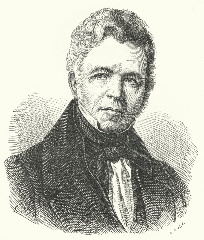Karl Friedrich Schinkel, pruský architekt, urbanista, umělec a designér od German School