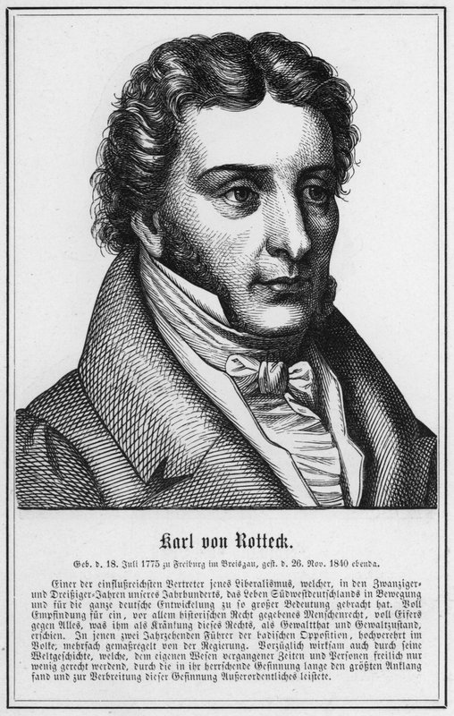 Karl von Rotteck (rytina) od German School