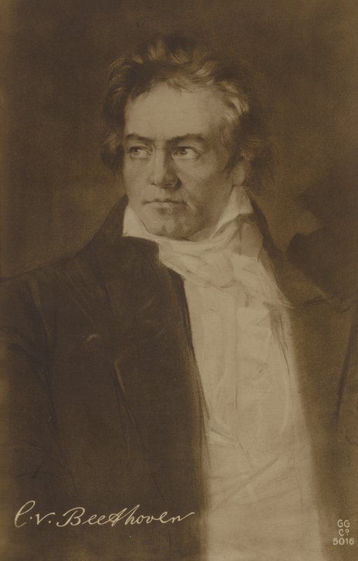 Ludwig van Beethoven , německý skladatel a pianista (1770-1827) od German School