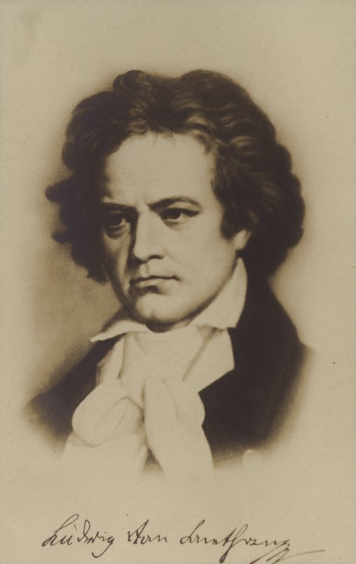 Ludwig van Beethoven , německý skladatel a pianista (1770-1827) od German School