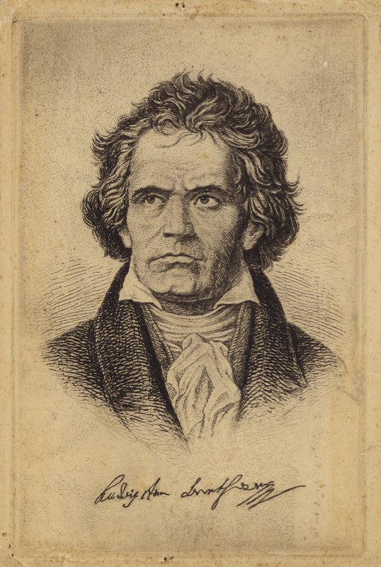Ludwig van Beethoven , německý skladatel a pianista (1770-1827) od German School