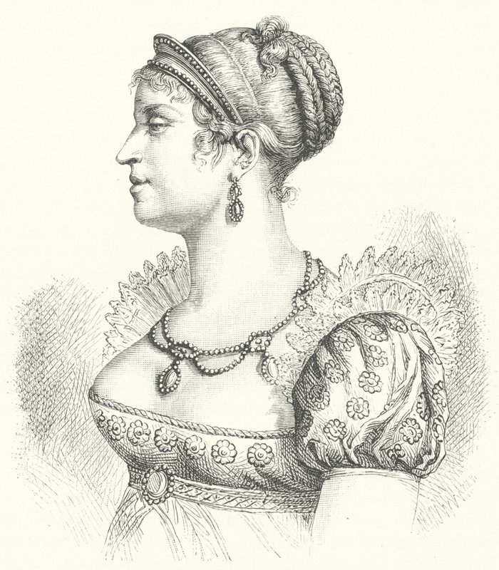 Marie Louise, vévodkyně z Parmy, druhá manželka Napoleona I. (rytina) od German School