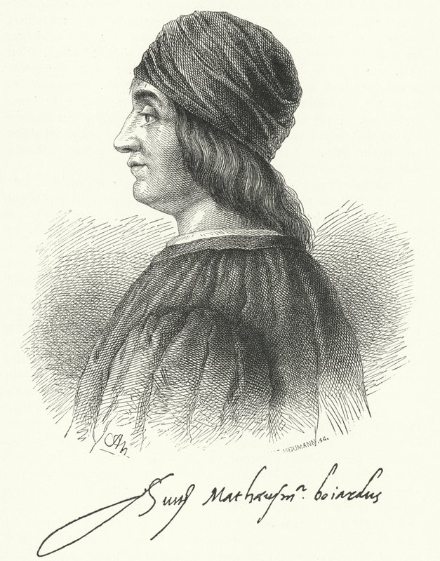 Matteo Maria Boiardo, italský renesanční básník (rytina) od German School