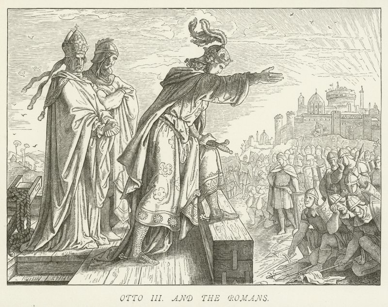 Otto III a Římané od German School