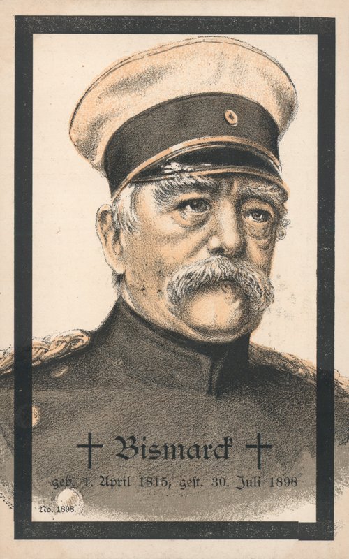Otto von Bismarck (barevné lito) od German School