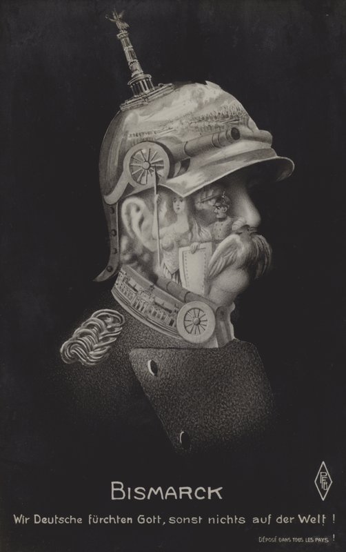 Otto von Bismarck, německý státník (černobílá fotografie) od German School