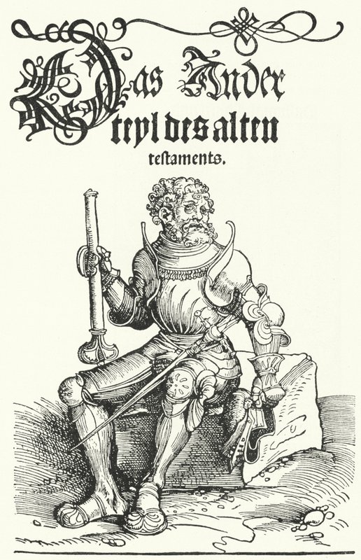 Stránka z prvního vydání Lutherova Starého zákona (rytina) od German School