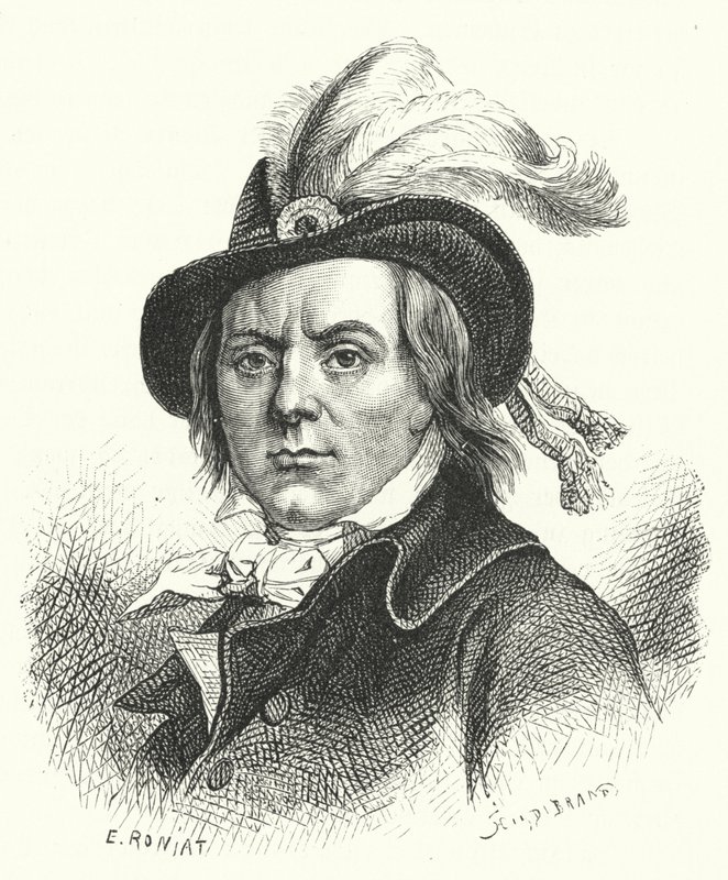 Paul Barras, francouzský politik revoluce (rytina) od German School