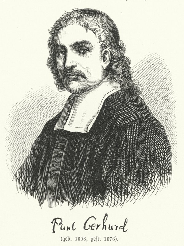 Paul Gerhardt , německý luteránský teolog a hymnodist (rytina) od German School