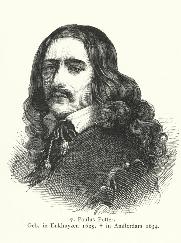 Paulus Potter, malíř holandského zlatého věku (rytina) od German School