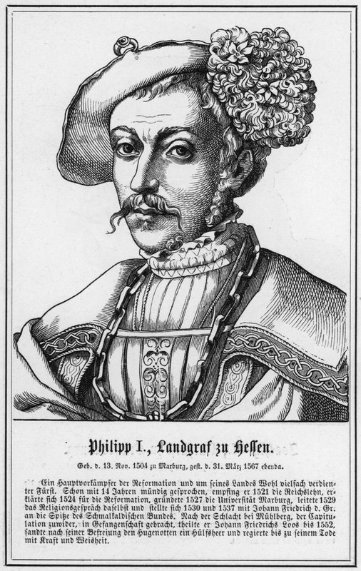 Philip I, Landgrave of Hesse (rytina) od German School