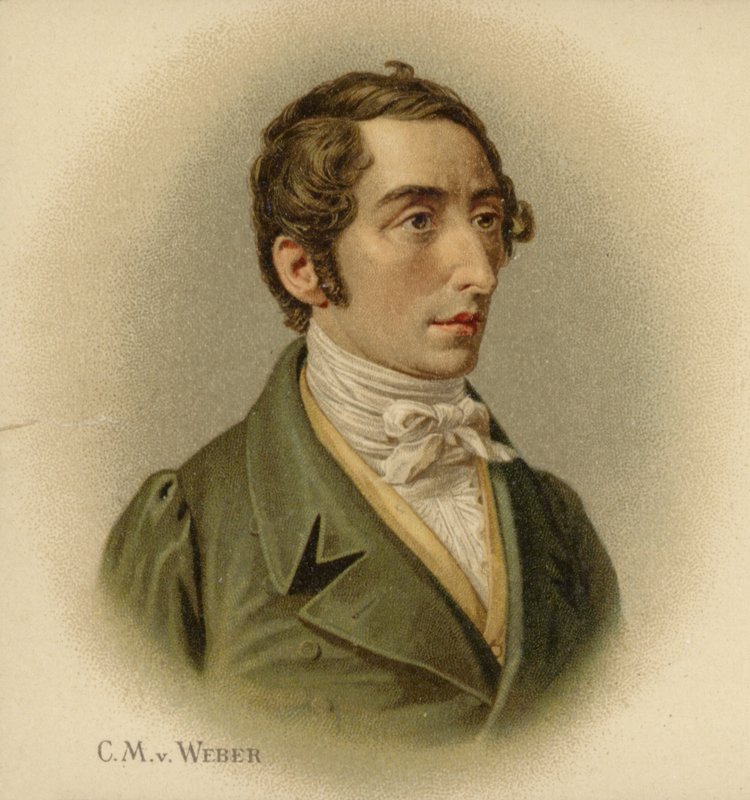 Portrét Carla Maria von Webera od German School