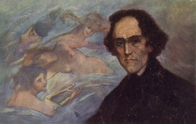 Portrét Giacoma Meyerbeera od German School