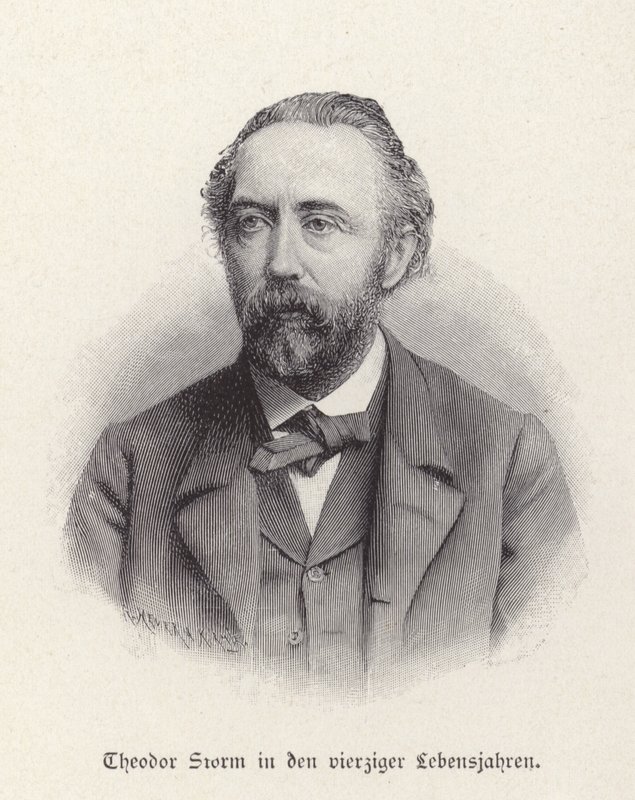 Portrét Theodora Storma od German School