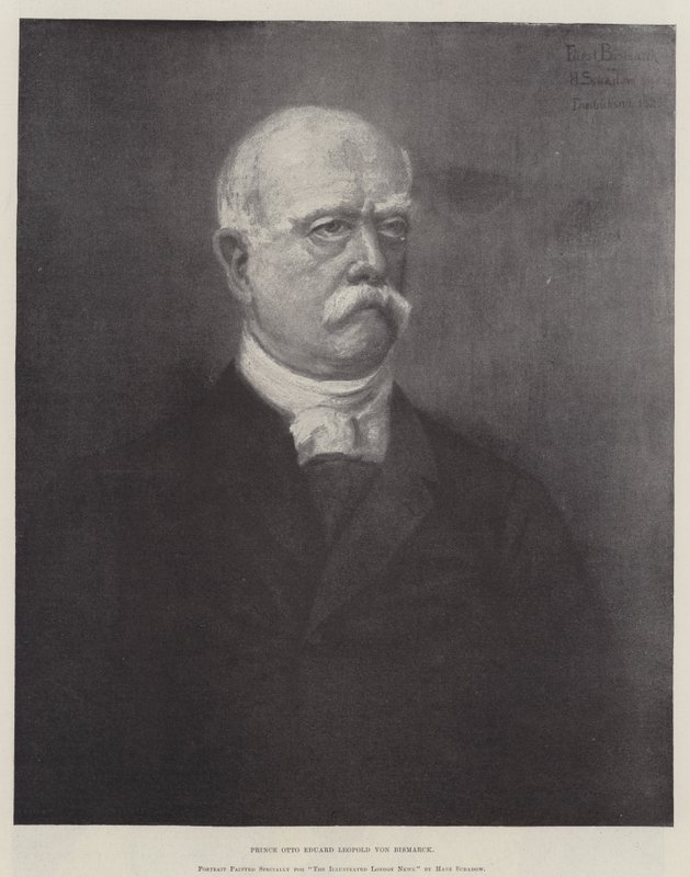 Princ Otto Eduard Leopold von Bismarck (rytina) od German School