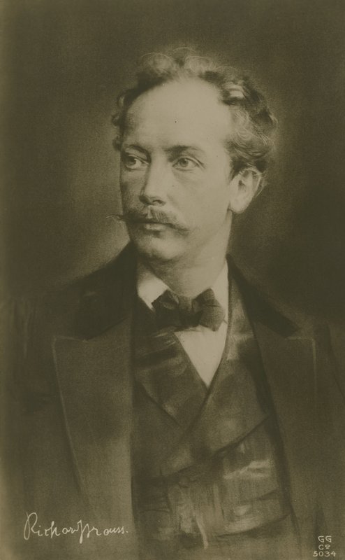 Richard Strauss , německý skladatel (hlubotisk) od German School