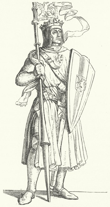 Rudolf Habsburský, král německý (rytina) od German School