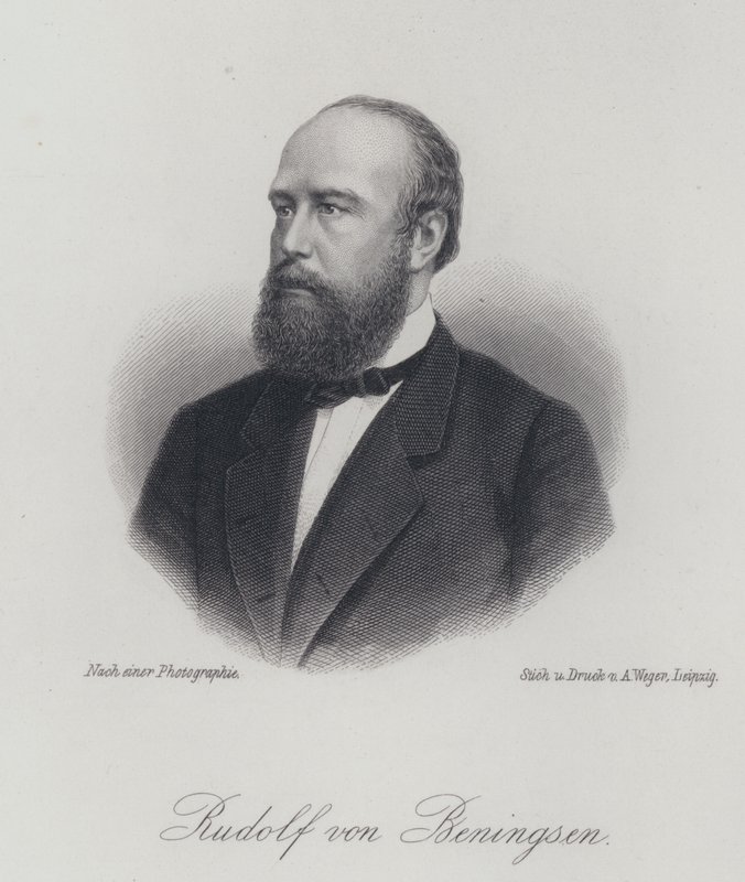 Rudolf von Bennigsen , německý politik (rytina) od German School