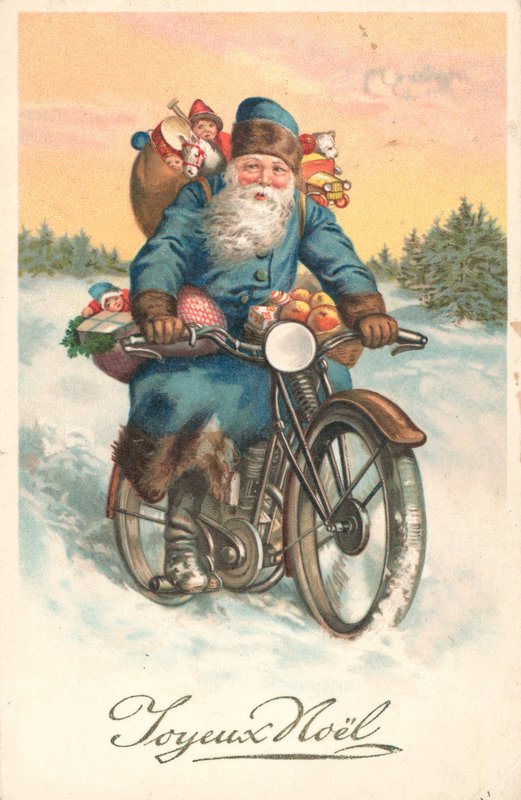 Santa na motorce od German School
