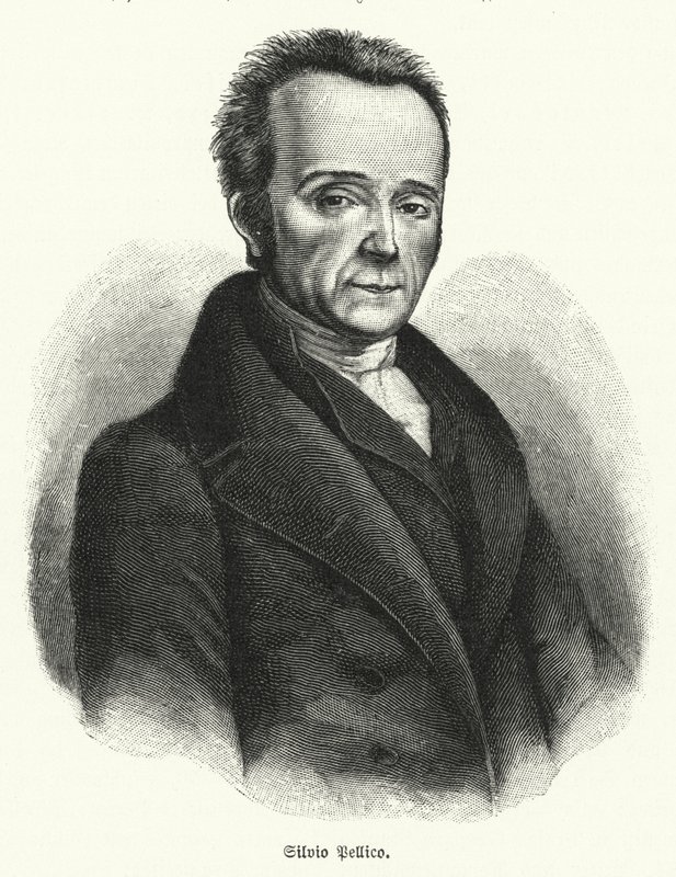 Silvio Pellico , italský básník, dramatik a patriot od German School