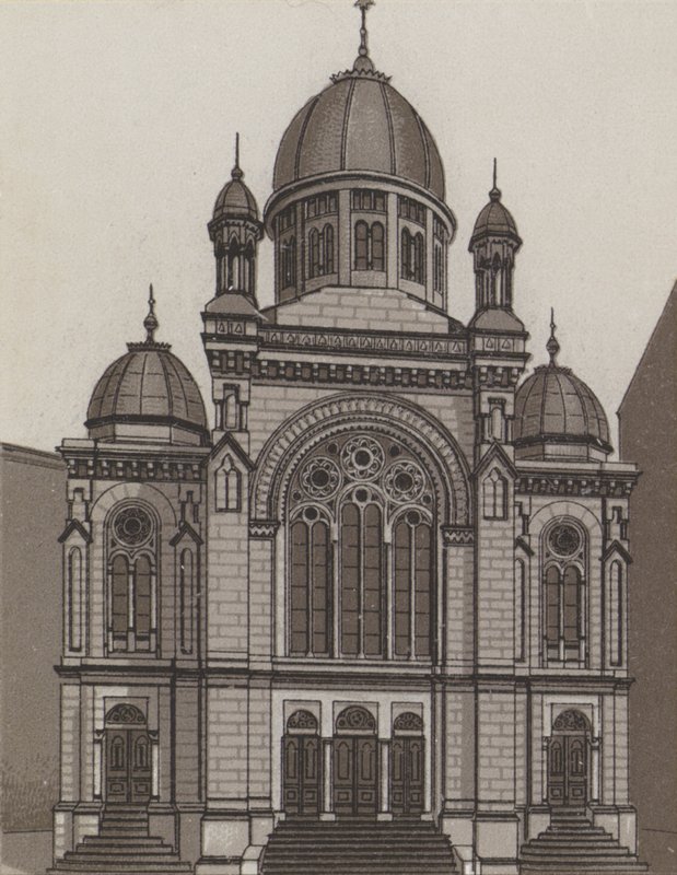 Synagoga (kamenná) od German School