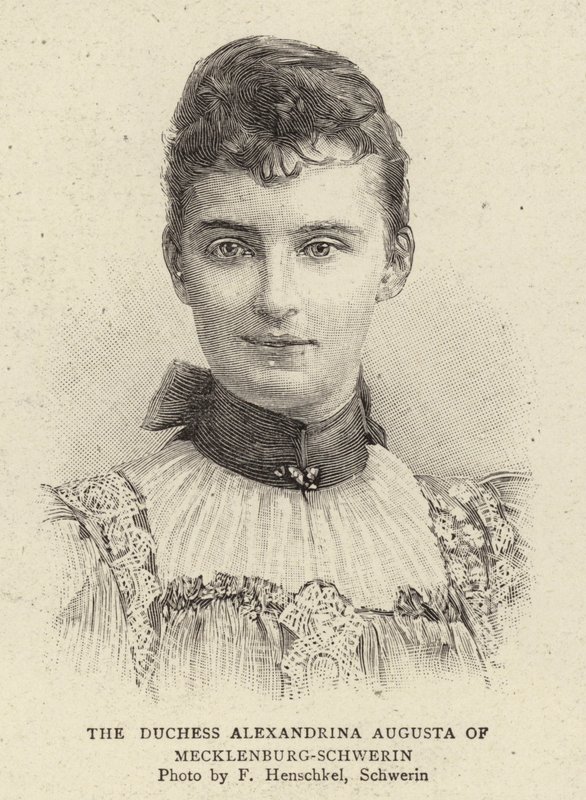Vévodkyně Alexandrina Augusta z Meklenburska-Schwerinu od German School