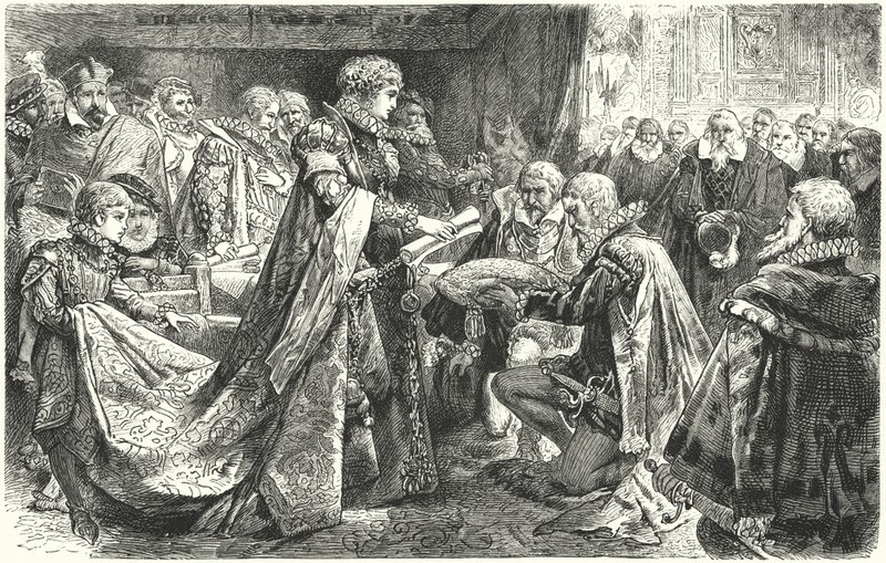 Nizozemská šlechta před Markétou Parmskou, guvernérkou Španělského Nizozemska, 1559 od German School