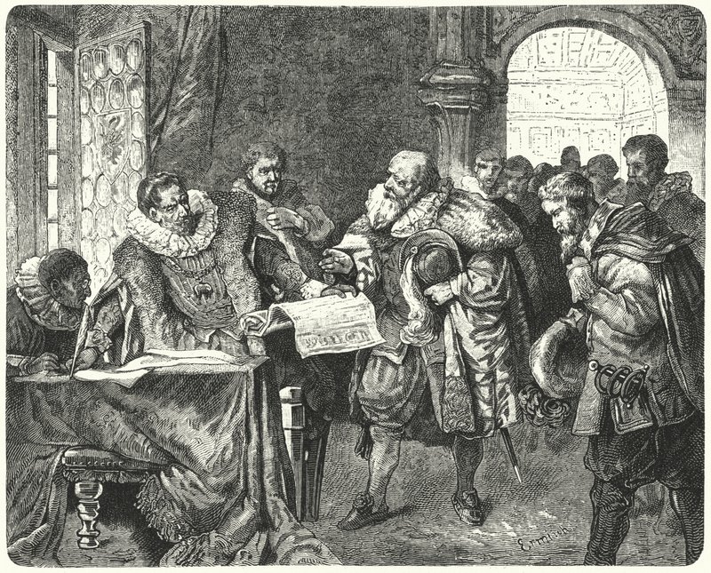 Císař Svaté říše římské Rudolf II. uděluje českým protestantům ve svém Veličenstvo větší svobodu náboženského vyznání od German School