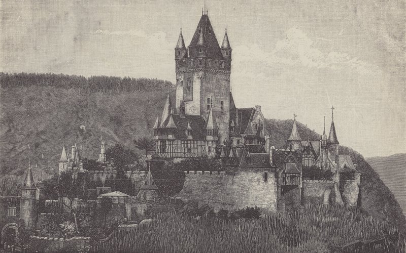 Císařský hrad, Cochem, Německo od German School
