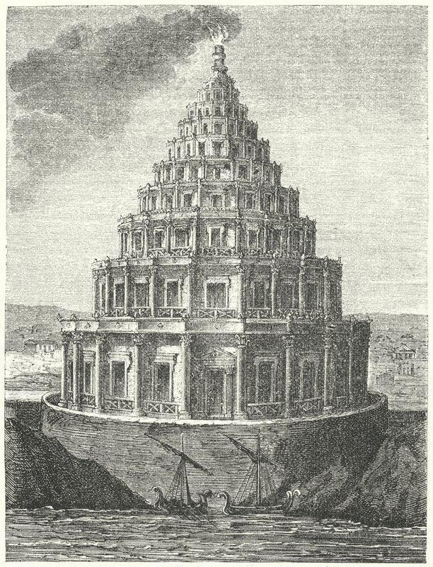 Pharos z Alexandrie, Egypt od German School