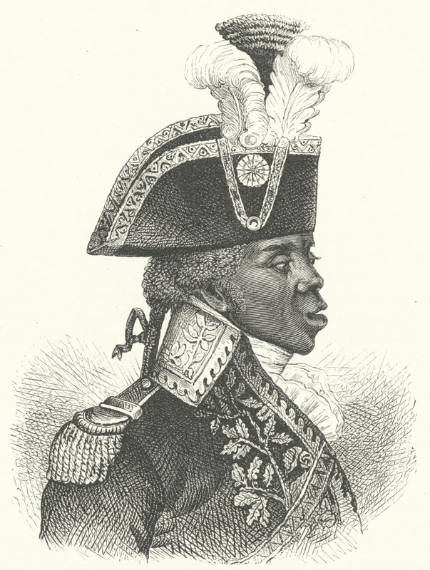 Toussaint Louverture, vůdce haitské revoluce (rytina) od German School