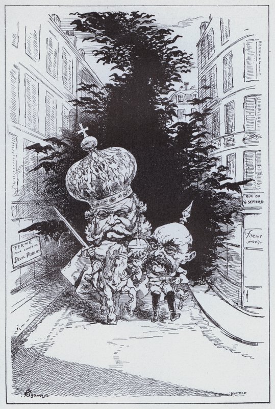 Triumfální vjezd německého císaře do Paříže (litho) od German School
