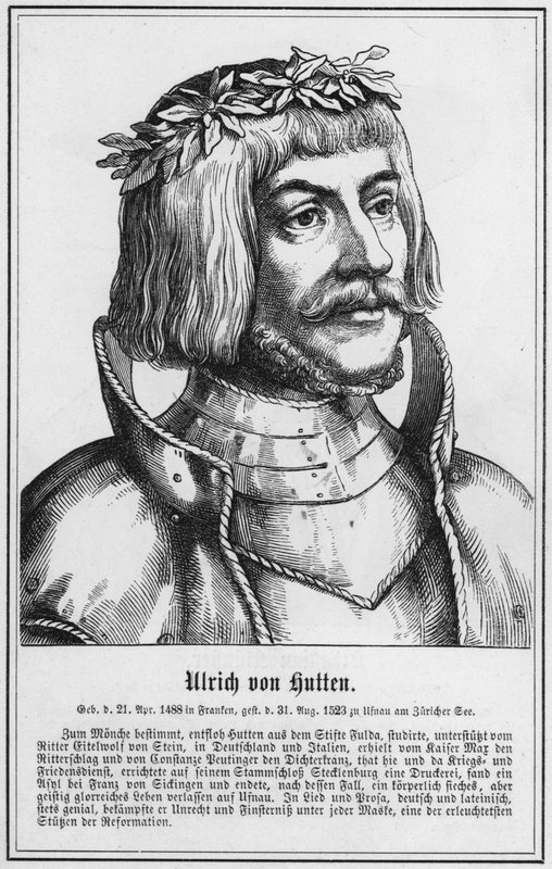 Ulrich von Hutten (rytina) od German School