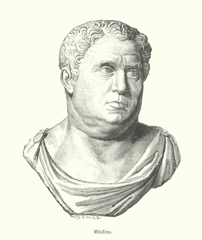 Vitellius, římský císař (rytina) od German School