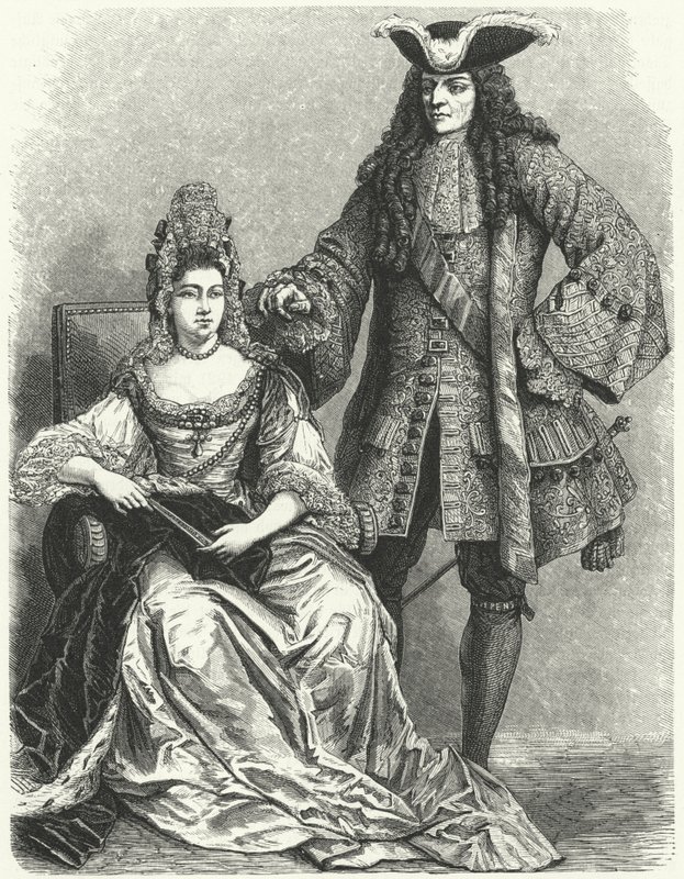 William III a Marie II, král a královna Anglie (rytina) od German School