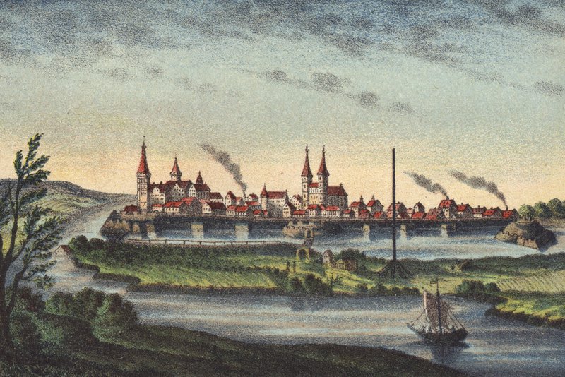 Wittenberg, hlavní město Chur-Sachsen, na řece Labi, 1546 od German School