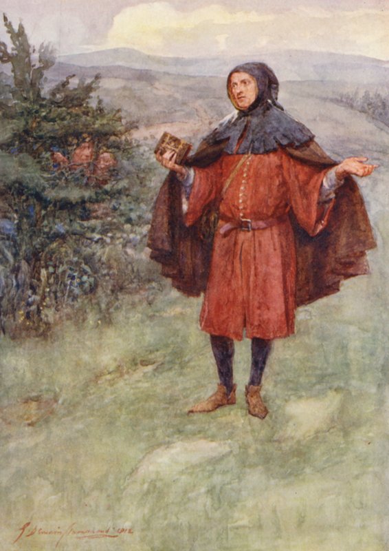 Shakespeare, Král Jindřich VI (barevná litografie) od Gertrude E. Demain (after) Hammond