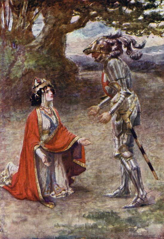 Rytíř Červeného kříže byl zcela překonán (barva lito) od Gertrude E. Demain (after) Hammond