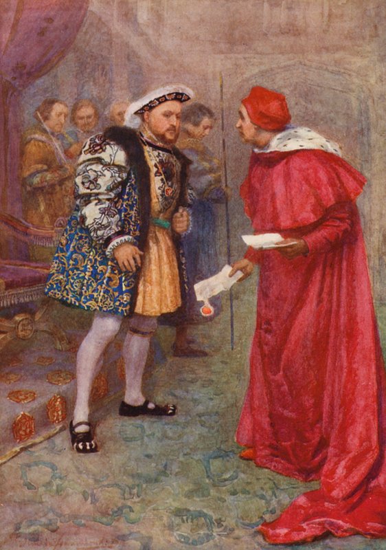Hra Williama Shakespeara: (barevná litografie) od Gertrude E. Demain (after) Hammond