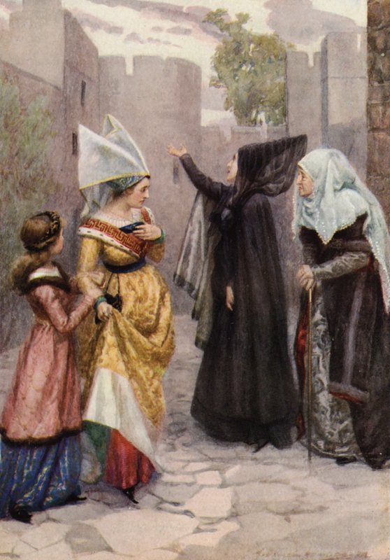Hra Williama Shakespeara: (barevná litografie) od Gertrude E. Demain (after) Hammond