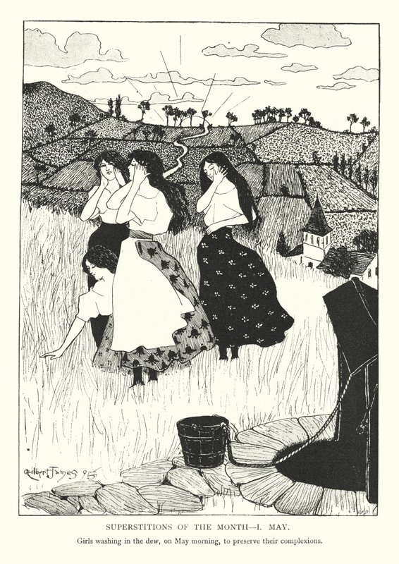 Pověry měsíce - 1. květen (litografie) od Gilbert James