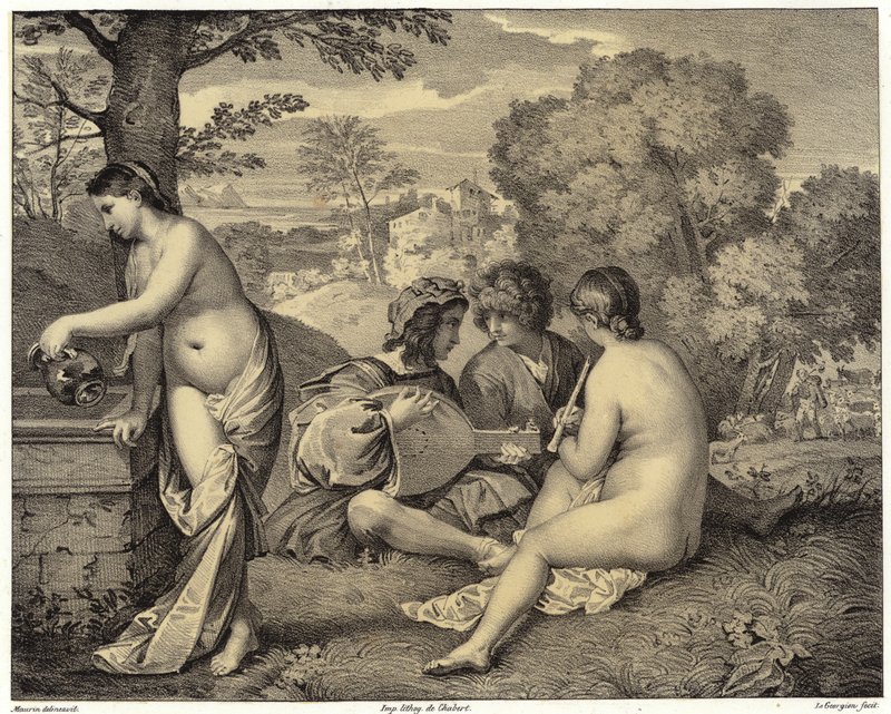 Le Concert Champetre od Giorgione 147778 1510 after Giorgione 147778 1510 after