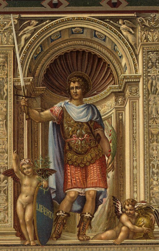 St Victor, obraz od Il Sodoma v Palazzo Comunale, Siena, Itálie od Giovanni Antonio Bazzi after Sodoma