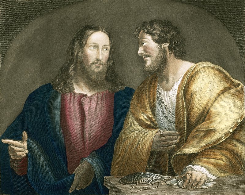 Ježíš verboval Matouše jako učedníka od Giovanni Antonio Pordenone