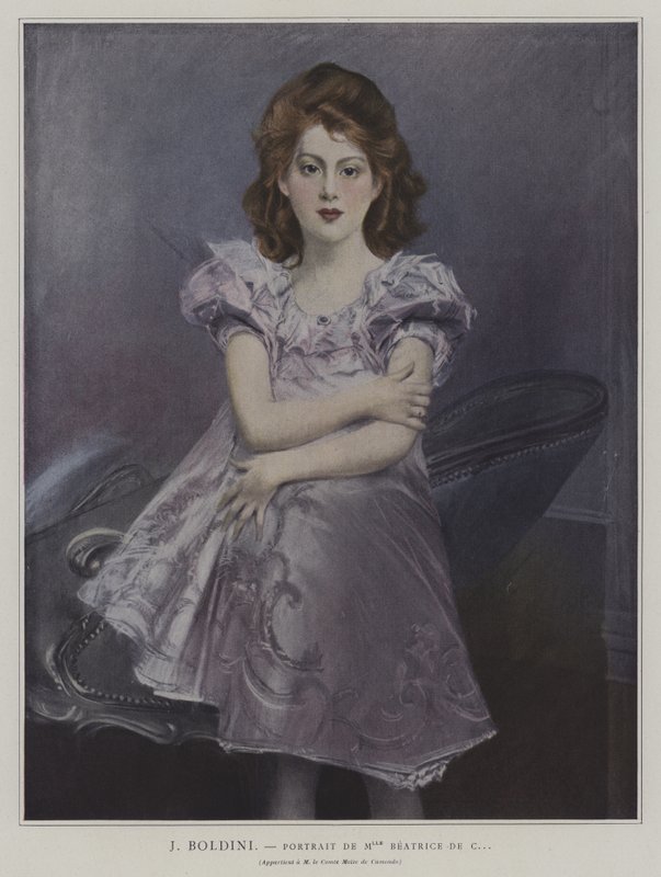 Portrét mademoiselle Beatrice de C... od Giovanni Boldini